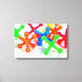 bunte Spielzeug-Jacke Leinwanddruck (Vorderseite)