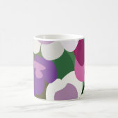 Bunte Spinnwort-Blumen Floral Kaffeetasse (Mittel)