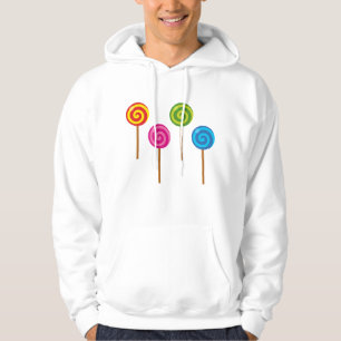Bunte Spiral-Lutscher in verschiedenen Farben Hoodie