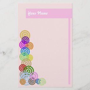 Bunte Spiralen Briefpapier
