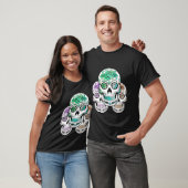 Bunte Spooky Sugar Skulls Halloween T-Shirt (Unisex)