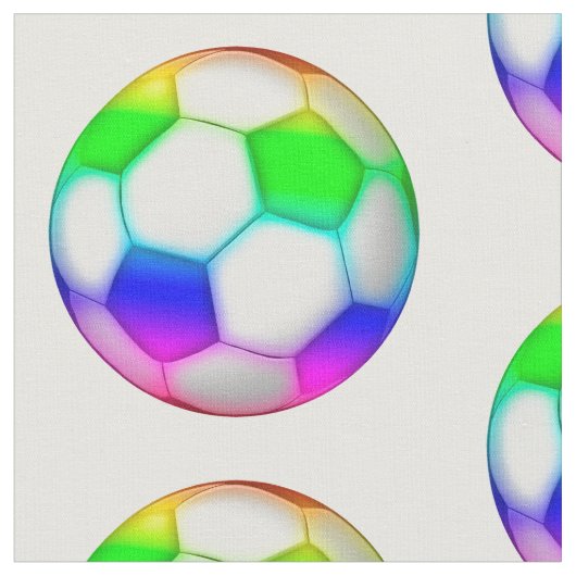 Bunte Sport-Geschenke des Fußball-Muster-| Stoff (Nahaufnahme)