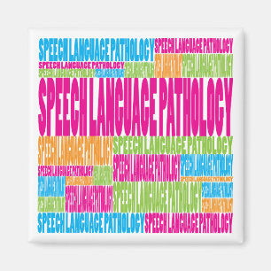 Bunte Sprache-Sprachpathologie Magnet
