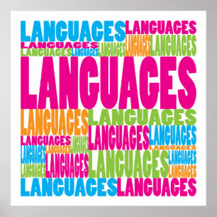 Bunte Sprachen Poster
