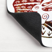 Bunte Springenhasen Mousepad (Ecke)