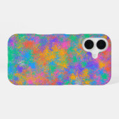 Bunte Spritzkunst iPhone 16 Hülle (Rückseite (Horizontal))