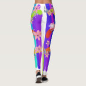 bunte Stäbe von Blume Leggings (Rückseite)