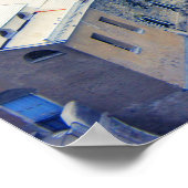 Bunte Stadt Vernazza Italien Poster (Ecke)