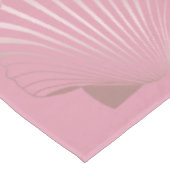 Bunte Steigung des Girly Rosengoldseashell-Musters Tischdecke (Schrägansicht)