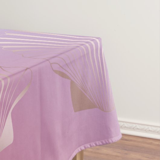 Bunte Steigung des Girly Rosengoldseashell-Musters Tischdecke (Beispiel)