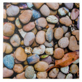 Bunte Stein-Felsen-Kiesel Fliese (Vorderseite)