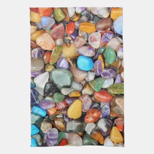 Bunte Steine, Kiesel, Felsen Handtuch (Vertikal)