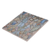 Bunte Steinwand-Beschaffenheit Fliese (Seite)