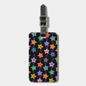 Bunte Sternchen-Vereinbarung Gepäckanhänger (Vorderseite vertikal)