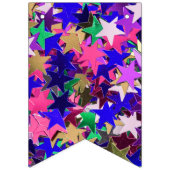 Bunte Sterne Wimpelkette (Dritte Fahne)