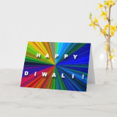 Bunte Sternexplosion Diwali Karte (Gelbe Blume)