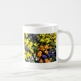 bunte Stiefmütterchen-Blumen Kaffeetasse