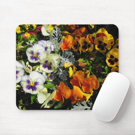 bunte Stiefmütterchen Mousepad (Mit Mouse)