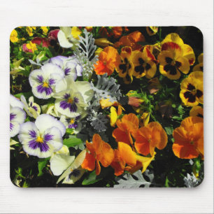 bunte Stiefmütterchen Mousepad