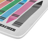 Bunte Stifte für Schullehrer Schneidebrett (Ecke)