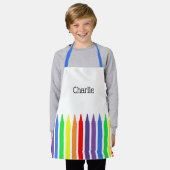 Bunte Stifte, Ihr Name, Kinder Schürze (Getragen)