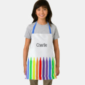 Bunte Stifte, Ihr Name, Kinder Schürze (Insitu)
