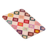 Bunte Stoffmuster Magnet (Rechte Seite)