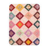 Bunte Stoffmuster Magnet (Vertikal)