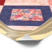 Bunte Stoffmuster Poster (Ecke)