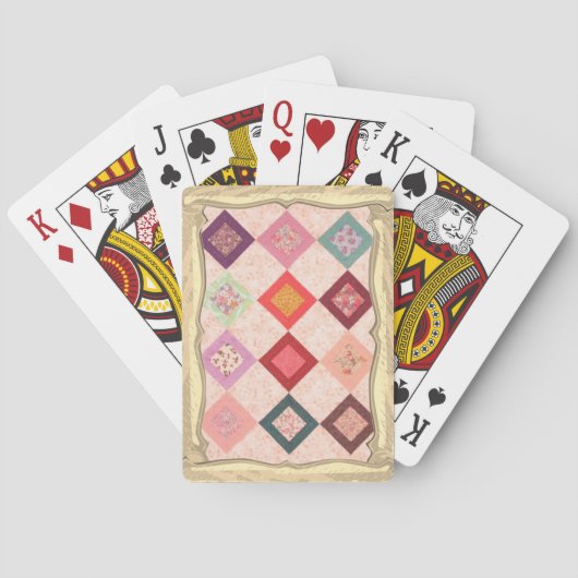 Bunte Stoffmuster Spielkarten (Rückseite)