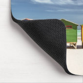 Bunte Strand-Häuser | Muizenberg, Südafrika Mousepad (Ecke)