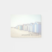 Bunte Strand-Hütten in The Sun Post-it Klebezettel (Vorderseite)