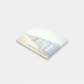 Bunte Strand-Hütten in The Sun Post-it Klebezettel (angewinkelt)