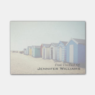 Bunte Strand-Hütten in The Sun Post-it Klebezettel