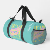 Bunte Strandmuscheln Duffle Bag (Rechte Ecke)