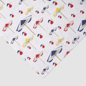 Bunte Strandschirm-und Wasserball-Gewohnheit Seidenpapier (Ausschnitt)