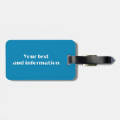 Bunte Strandsonnenschirm-Tropen Gepäckanhänger (Rückseite horizontal)