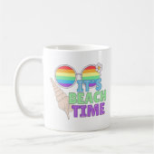 Bunte Strandzeit Kaffeetasse (Links)