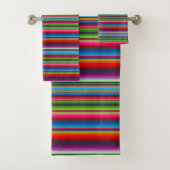 Bunte Streifen Badhandtuch Set (Insitu)