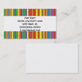 "Bunte Streifen-" Mama-Kontakt-Karten Telefonnummerkarte (Vorne/Hinten)