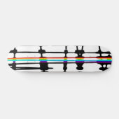 Bunte Streifen Skateboard (Horizontal)
