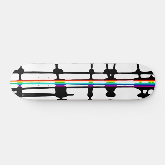 Bunte Streifen Skateboard (Horizontal)