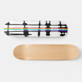Bunte Streifen Skateboard (Horizontal)