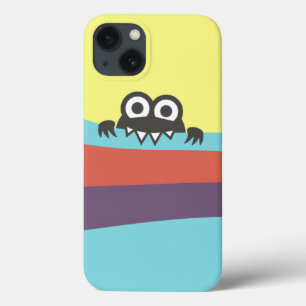 Bunte Streifen und süße Figur Case-Mate iPhone Hülle
