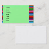 Bunte Streifen Visitenkarte (Vorne/Hinten)