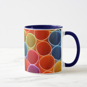 Bunte Stroh-Tasse Tasse