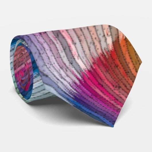 Bunte Strudel-Krawatte Krawatte (Gerollt)
