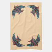 Bunte Südsee-Kunst Geschirrtuch (Vertikal)