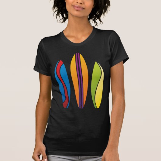 Bunte Surfbretter T-Shirt (Vorderseite)
