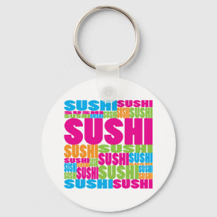 Bunte Sushi Schlüsselanhänger